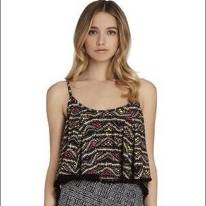 BCBGENERATION Cropped Pom-Pom Top NWT